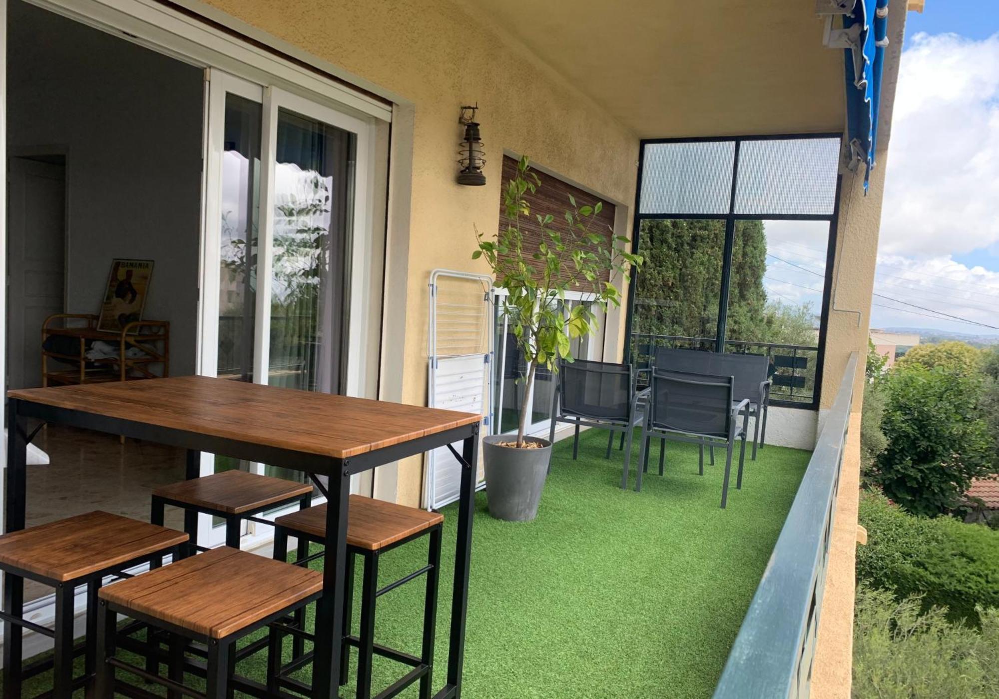 Vence T3 Vue Mer Grande Terrasse Екстериор снимка